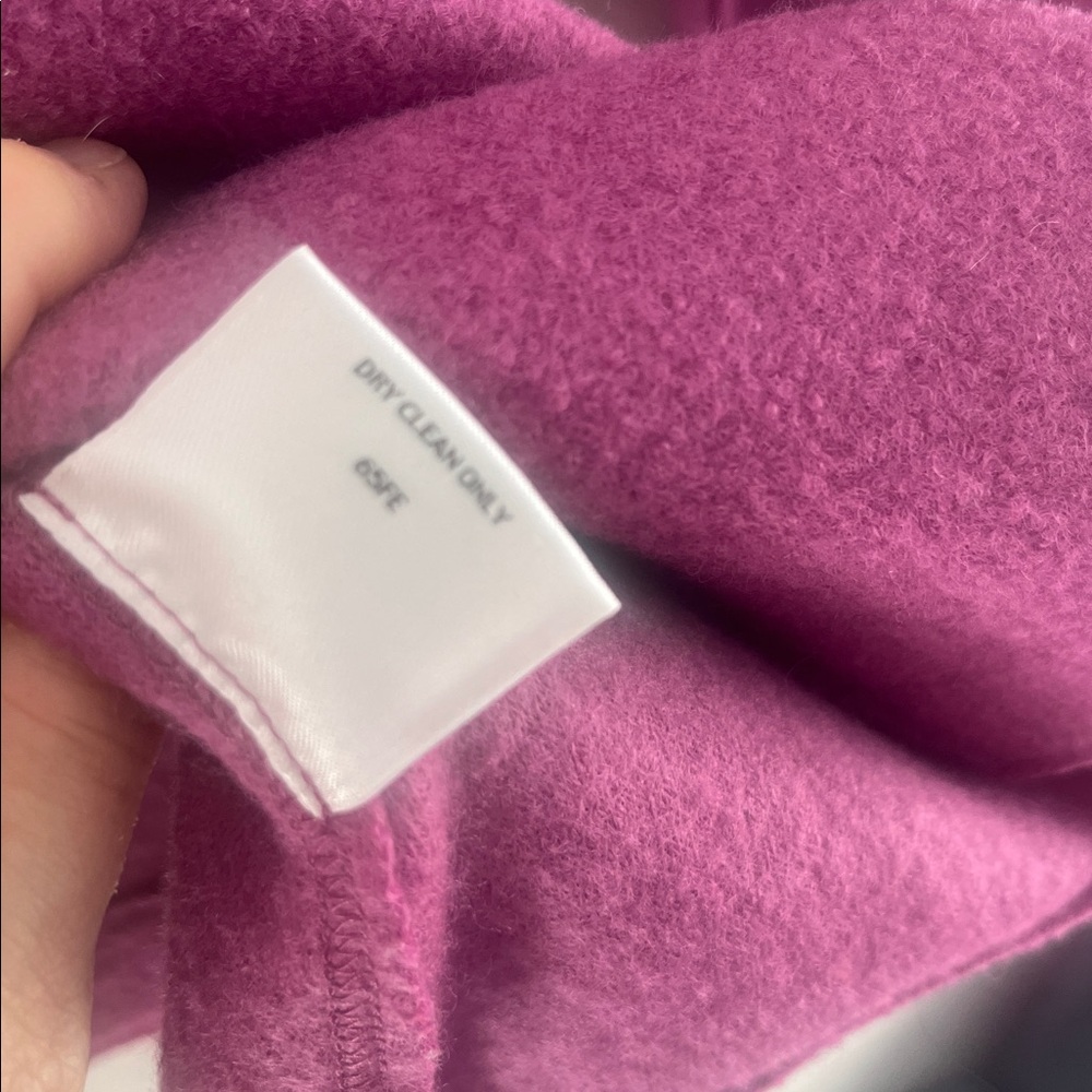 Eileen Fisher Raspberry Purple Pink Wool Blend Blazer size medium - Picture 7 of 8